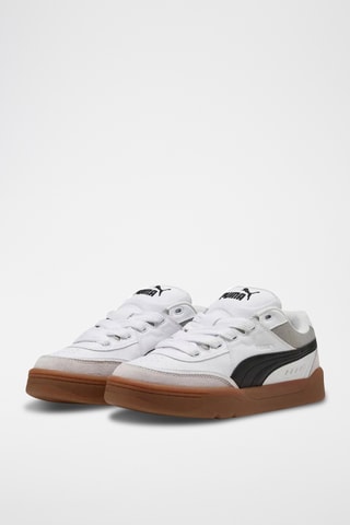 Baskets en cuir Park Lifestyle SK8 - Blanc et noir