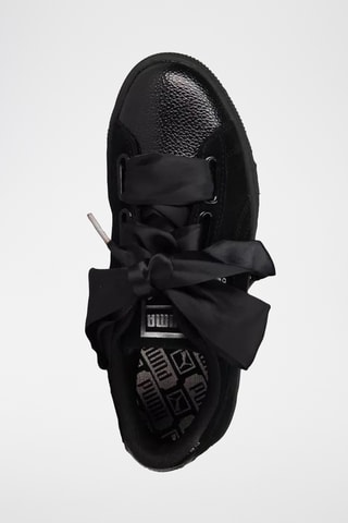 Baskets en cuir Suede Heart Bubble - Noir