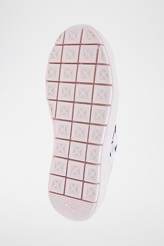 Baskets plateformes en nubuck Trace Flowery - Blanc