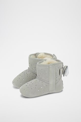 Bottines fourrées en nubuck Jess Bow II - Gris
