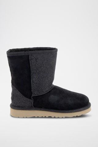 Bottines en nubuck Classic short - Noir
