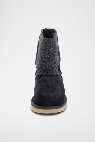 Bottines en nubuck Classic short - Noir