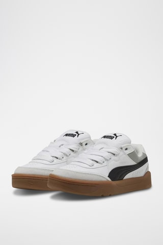 Chaussures de running en cuir Park Lifestyle SK8 - Blanc et noir