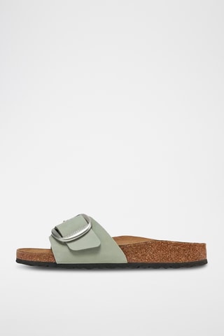 Mules en nubuck Madrid Big Buckle - Vert d'eau
