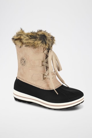 Bottes de neige Elisa - Rose et noir