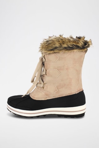 Bottes de neige Elisa - Rose et noir