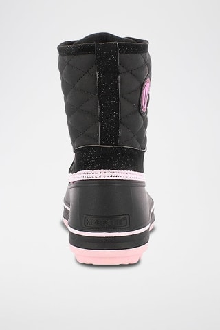 Bottes de neige Noor - Noir et rose