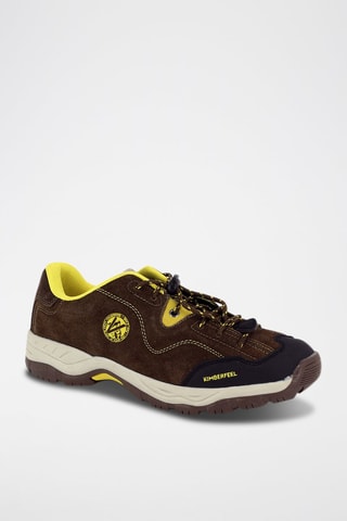Chaussures outdoor en nubuck Queyra - Marron et jaune