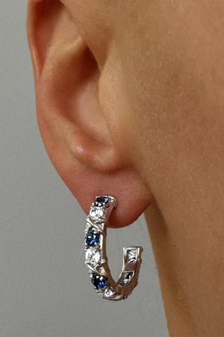 Boucles d'oreilles - Argent et zircons