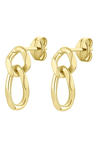 Boucles d'oreilles pendantes Argent plaqué or jaune