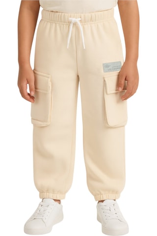 Fleece Joggingbroek  - Beige