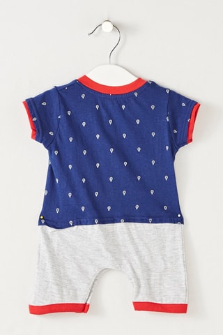 Playsuit - Wit, blauw en rood
