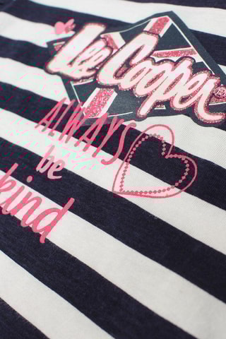 T-shirt en Short - Wit, blauw en roze