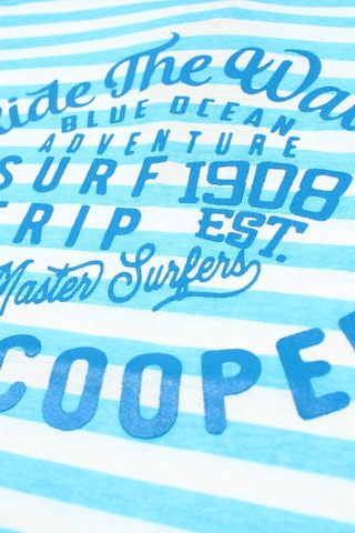 T-shirt - Wit en blauw