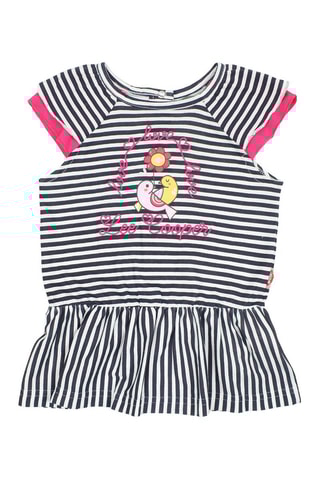T-shirt en Broek - Wit, blauw en roze