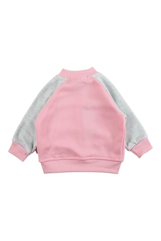 Baseball Jasje en Joggingbroek  - Wit, grijs en roze