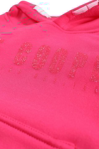Fleece Sweater met Capuchon  - Roze