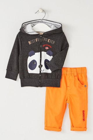 Sweater en Jeans - Wit, blauw, grijs, geel en rood
