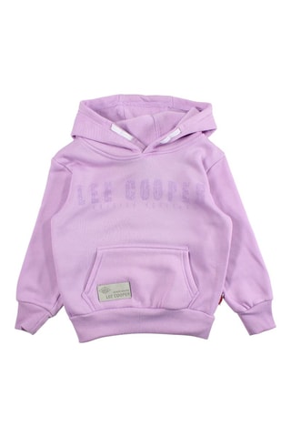 Fleece Sweater met Capuchon  - Paars