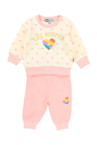 Sweater en Joggingbroek - Wit, blauw, geel en roze