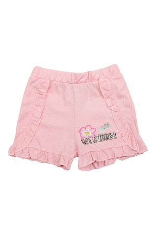 T-shirt en Short - Wit, oranje en roze