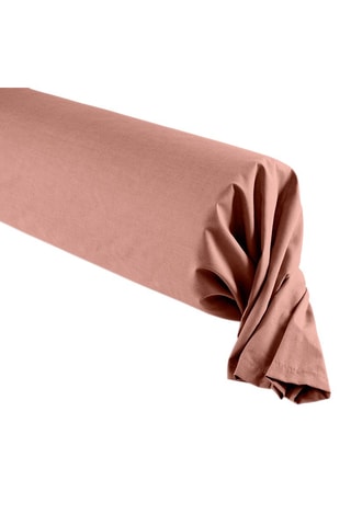 Taie de traversin en coton 57 fils/cm² - Vieux rose