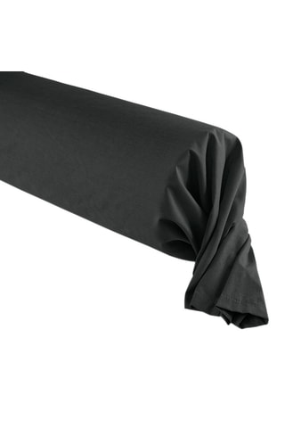 Taie de traversin en coton 57 fils/cm² - Noir