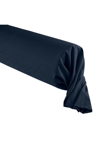 Taie de traversin en coton 57 fils/cm² - Bleu nuit
