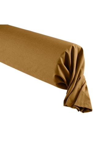 Taie de traversin en coton 57 fils/cm² - Caramel