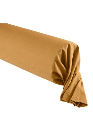 Taie de traversin en coton 57 fils/cm² - Miel