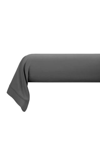 Taie de traversin en satin de coton 120 fils/cm² Prestige - Anthracite
