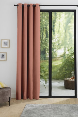 Rideau occultant thermique - Rose boisé - 140 x 260 cm