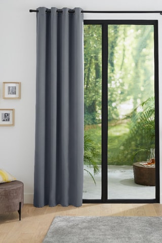 Rideau occultant thermique - Anthracite - 140 x 260 cm