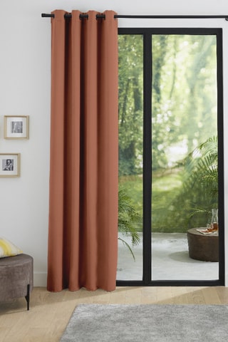 Rideau occultant thermique - Terracotta - 140 x 260 cm