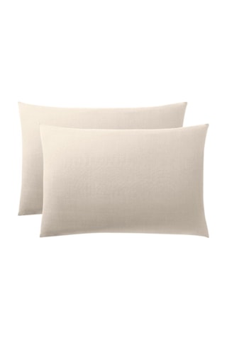 Taie d'oreiller en coton 57 fils/cm² - Sable 