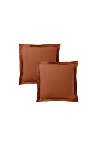 Taie d'oreiller en coton 57 fils/cm² - Paprika