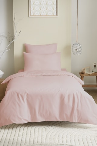 Parure de couette en coton 57 fils/cm² - Rose clair