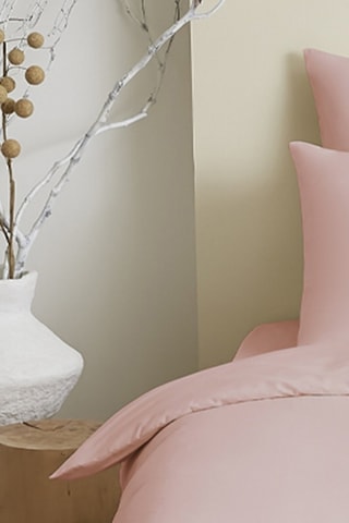 Parure de couette en coton 57 fils/cm² - Rose clair