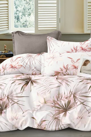 Parure de couette réversible en coton 80 fils/cm² - Blanc