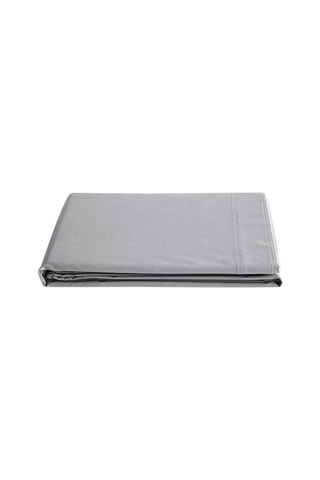 Drap plat en coton 57 fils/cm² - Gris clair