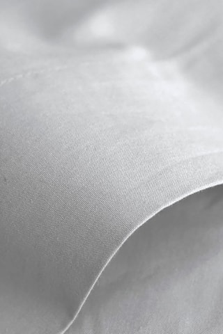 Drap plat en coton 57 fils/cm² - Gris clair