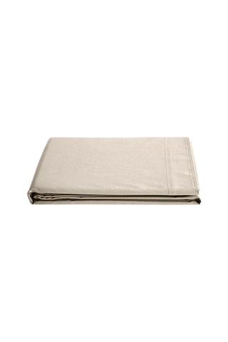 Drap plat en coton 57 fils/cm² - Sable