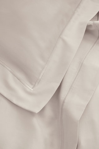 Drap plat en satin de coton 120 fils/cm² Prestige - Sable