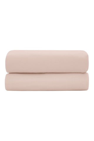 Drap plat en satin de coton 120 fils/cm² Prestige - Rose clair