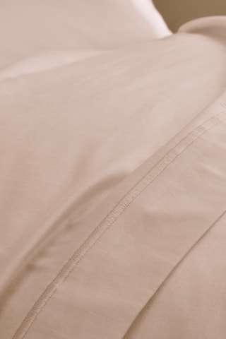 Drap plat en satin de coton 120 fils/cm² Prestige - Rose clair