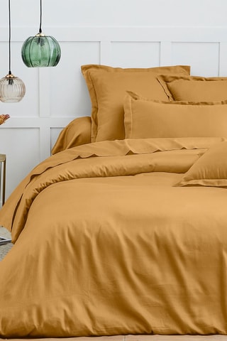 Housse de couette en coton 57 fils/cm² - Miel