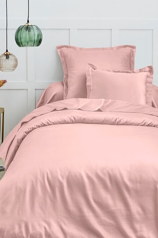 Housse de couette en coton 57 fils/cm² - Rose