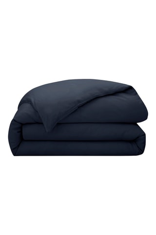 Housse de couette en satin de coton 120 fils/cm² Prestige - Bleu nuit