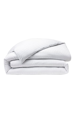 Housse de couette en satin de coton 120 fils/cm² Prestige - Blanc