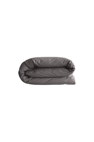 Housse de couette en coton 57 fils/cm² - Anthracite